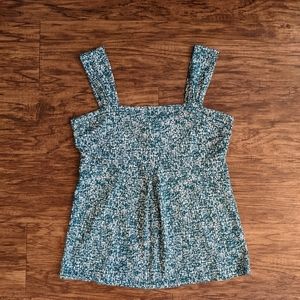 Ann Taylor Green Sleeveless Top